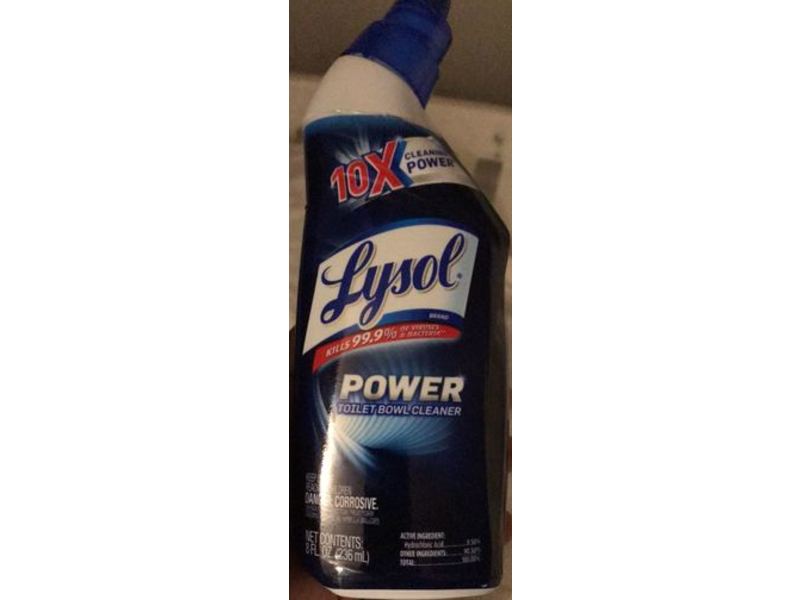 Lysol Power Toilet Bowl Cleaner, 8 fl oz/236 mL, Pack Of 2