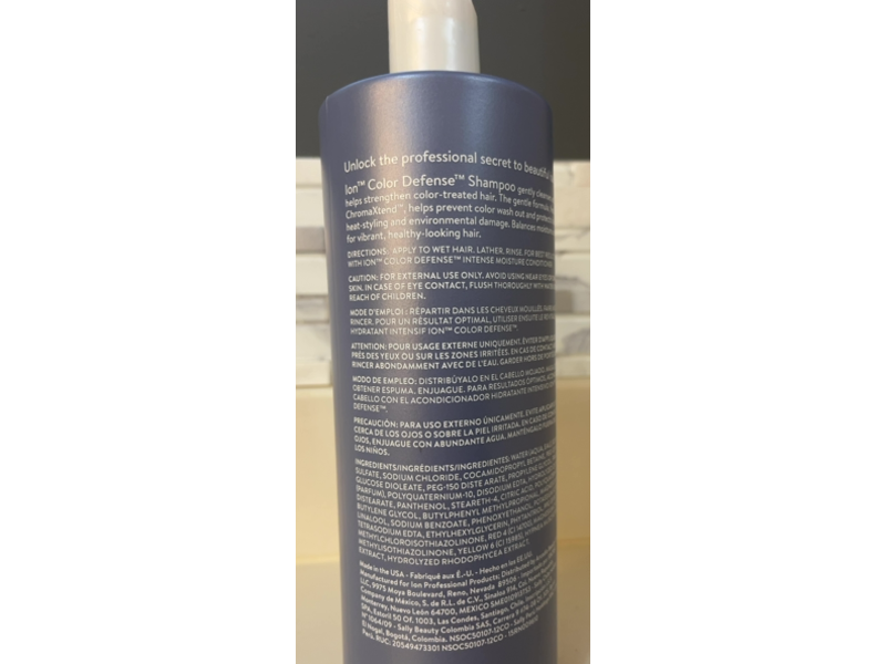 Ion Color Defense Solution Shampoo, 33.8 fl oz/1 L