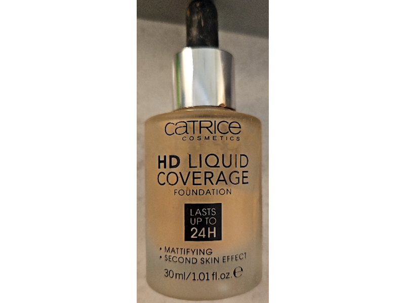 Catrice HD Liquid Coverage Foundation, 036 Hazelnut Beige, 1.01 fl oz/30 mL