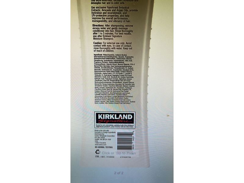 Kirkland Signature Moisture Conditioner, 33.8 fl oz