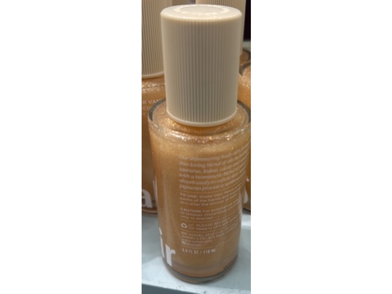 Saltair Shimmering Body Oil, Salt Water Vanilla, 4 fl oz/118 mL