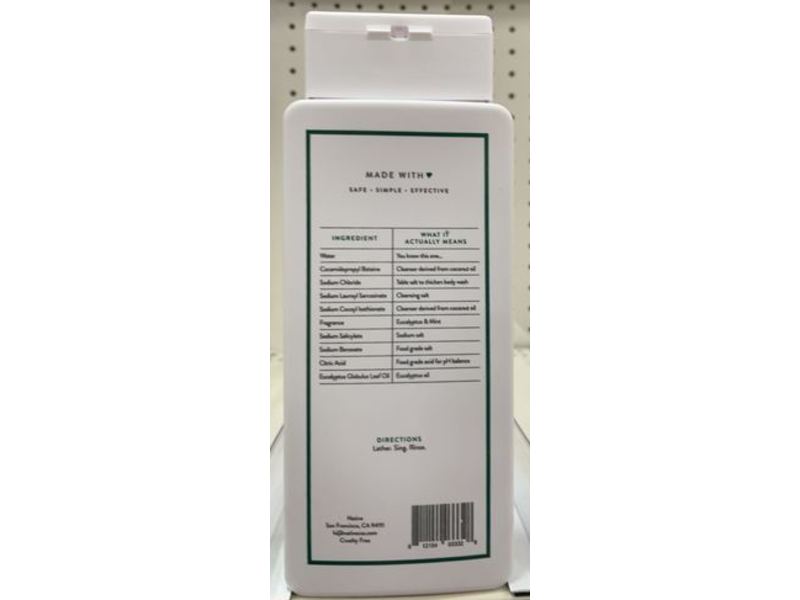 Native Body Wash, Eucalyptus & Mint, 18 fl oz