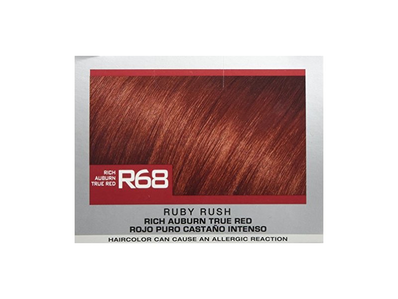 L'Oréal Paris Feria Permanent Hair Color, R68 Ruby Rush (Rich Auburn True Red)