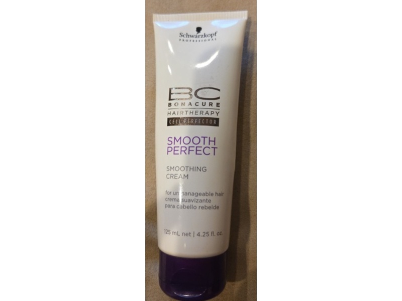 Schwarzkopf Bonacure Hair Therapy Smoothing Cream, Smooth Perfect, 4.25 fl oz/125 mL