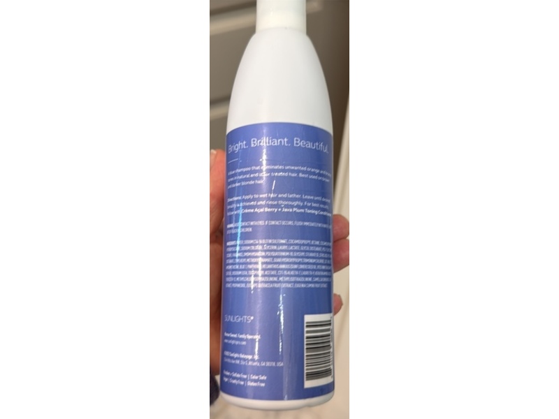 Sunlights Bleu Acai Berry + Java Plum Toning Shampoo, , 12 fl oz/355 mL