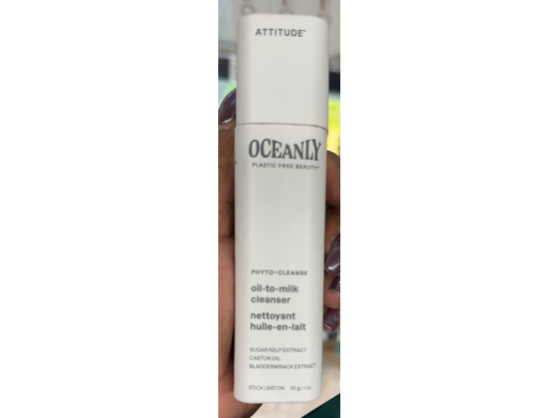 Attitude Oceanly Oil-To-Milk Cleanser Stick, 1 oz/30 g