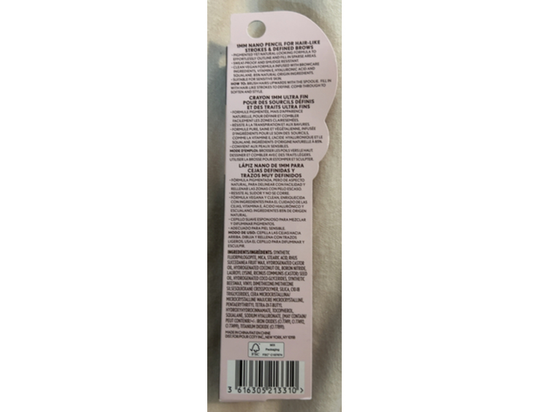 Covergirl Clean Fresh Brow Nano Pencil Liner, 400 Soft Brown, 0.001 oz/0.04 g