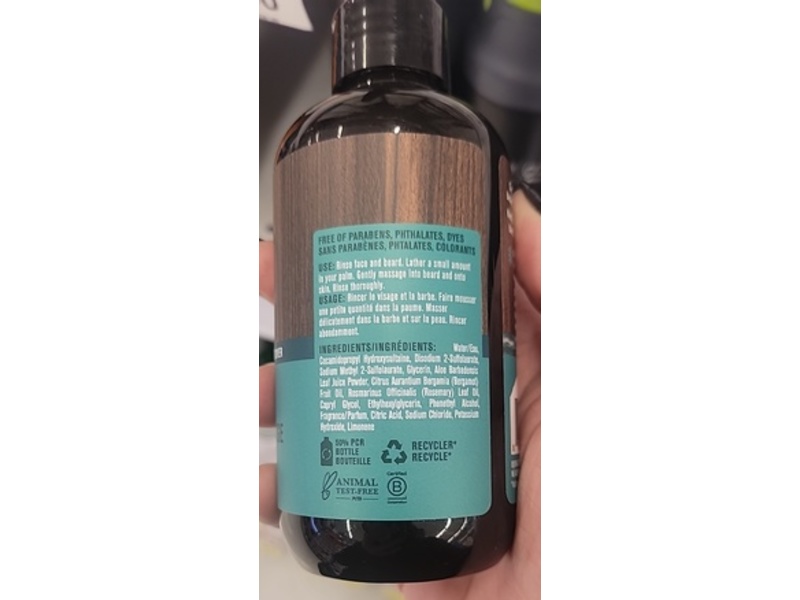 Every Man Jack Beard + Face Wash, Sea Salt, 6.7 fl oz/200 mL, Pack Of 2