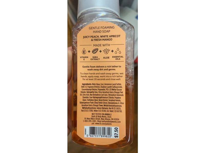 Bath & Body Works Gentle Foaming Hand Soap, Peach Bellini, 8.75 fl oz/259 mL