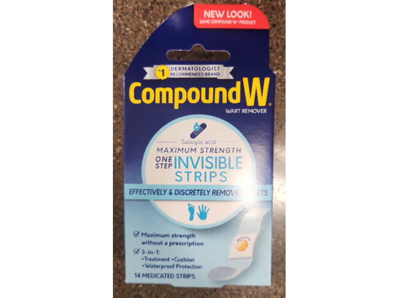 Compound W One Step Invisible Strips, 14 Count