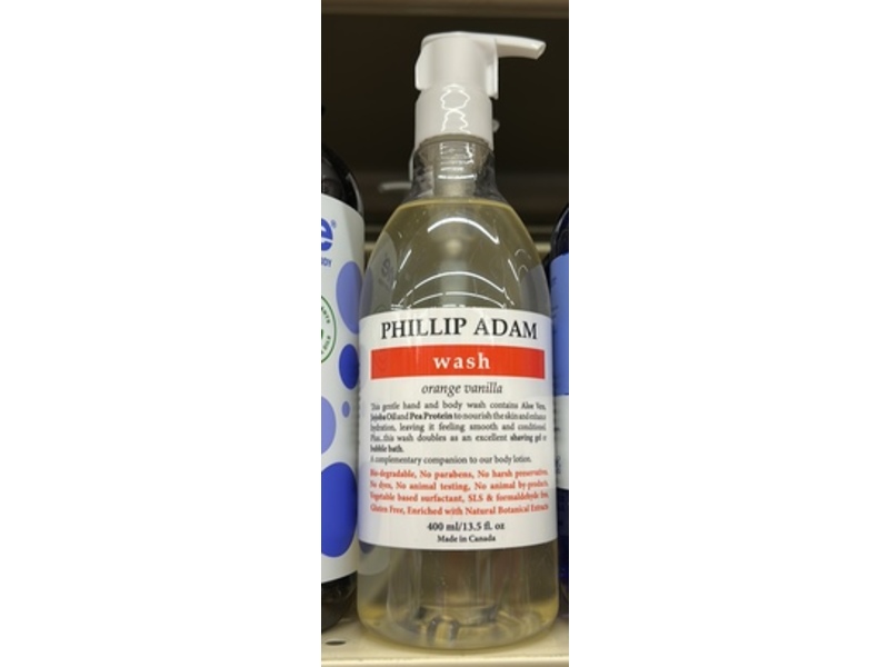 Phillip Adam Hand & BodyWash, Orange Vanilla, 13.5 fl oz/400 mL