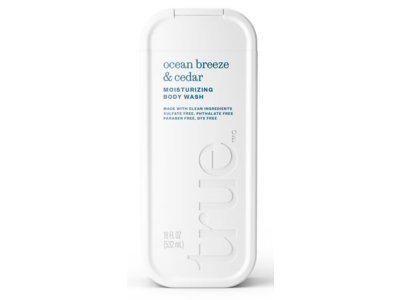 True Moisturizing Body Wash, Ocean Breeze & Cedar, 18 fl oz/532 mL