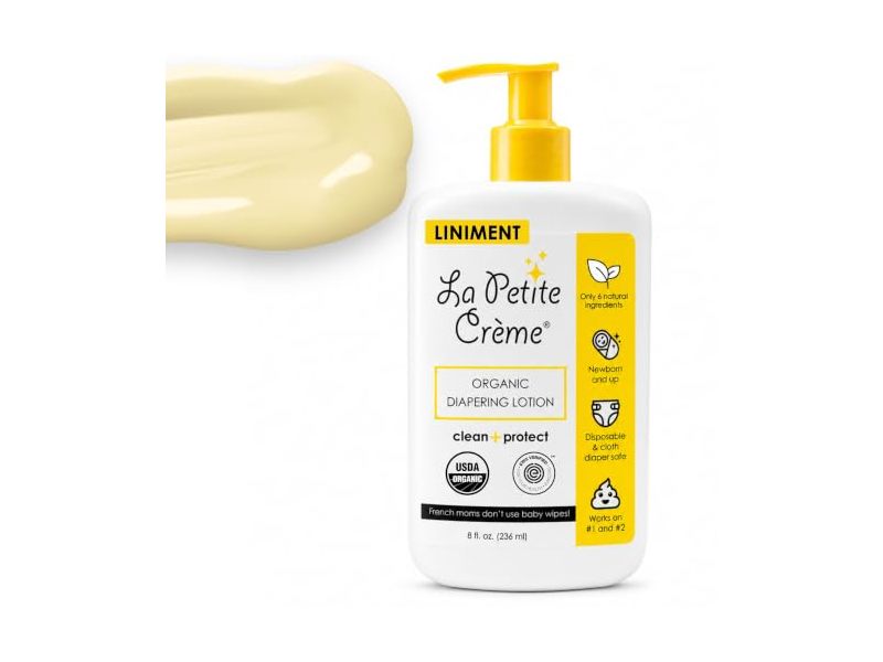 La Petite Creme Organic Diapering Lotion, 8 fl oz/236 mL