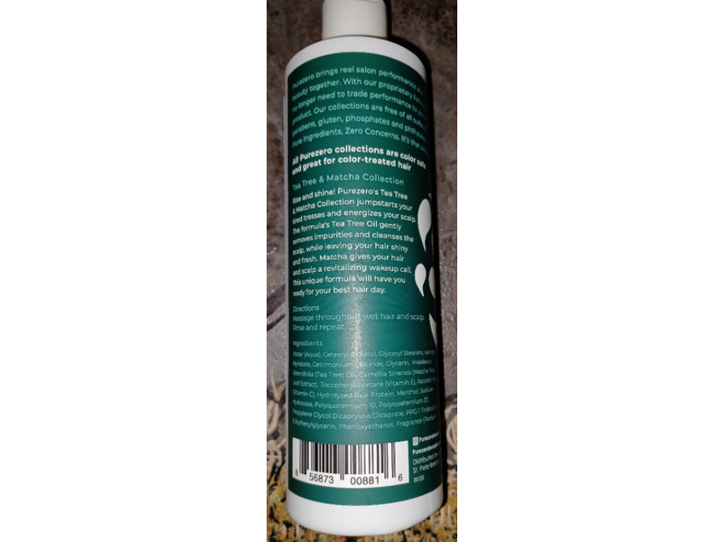 Purezero Invigorating Conditioner, Tea Tree & Matcha, 12 fl oz/354 mL