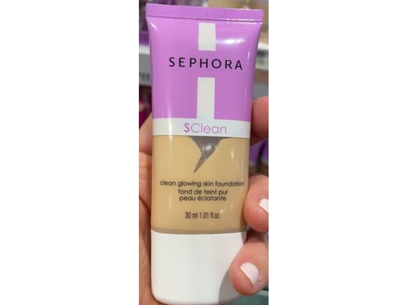 Sephora Collection Clean Glowing Skin Foundation, 7, Sclean, 1 fl oz/30 mL
