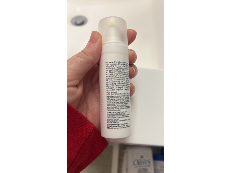 Geek & Gorgeous 101 A-Game 20, 0.2% Retinol Serum, 1 fl oz/30 mL