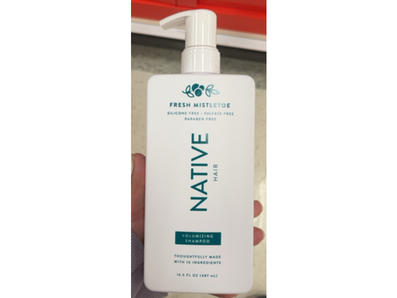 Native Fresh Mistletoe Volumizing Shampoo, 16.5 fl oz/487 mL