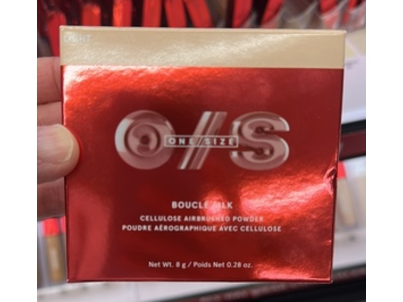 One/Size Boucle Silk Cellulose Airbrushed Powder, Light, 0.28 oz/8 g
