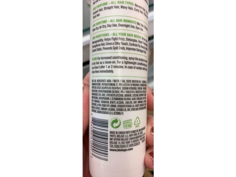 Biolage All-in-One Multi-Benefit Spray, Coconut Infusion, 5.1 fl oz/150 ml