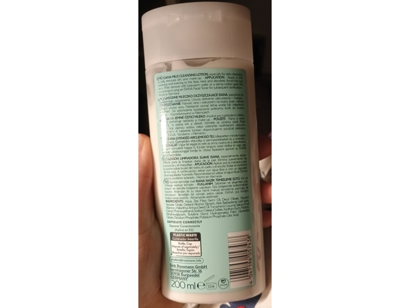 Rossmann Isana Mild Cleansing Lotion, 200 mL