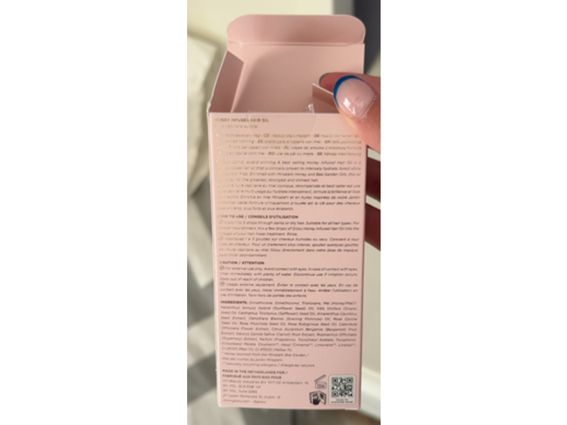 Gisou Honey Infused Hair Oil, 1.7 fl oz/50 mL