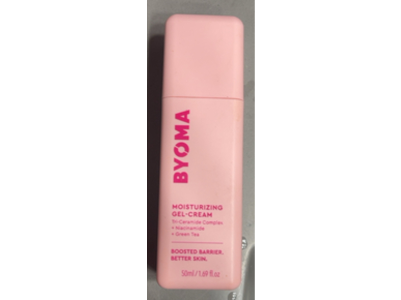 Byoma Moisturizing Gel-Cream, Tri-Ceramide Complex + Niacinamide + Green Tea, 1.69 fl oz/50 mL
