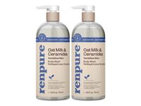 Renpure Sensitive Skin Body Wash, Oat Milk & Ceramides, 24 fl oz/710 mL, 2 Pack - Image 2