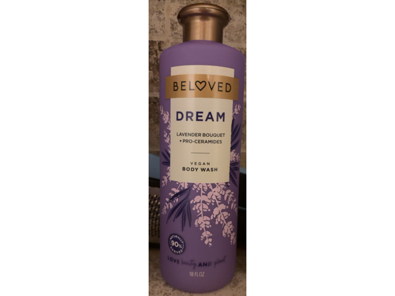 Beloved Dream Vegan Body Wash, Lavender Bouquet + Pro - Ceramides, 18 fl oz