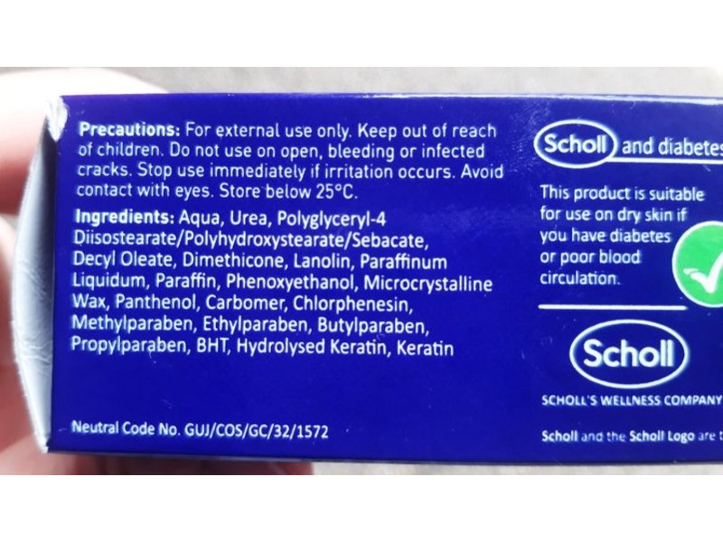 Scholl Eulactol Heel Balm, Gold, 60 mL