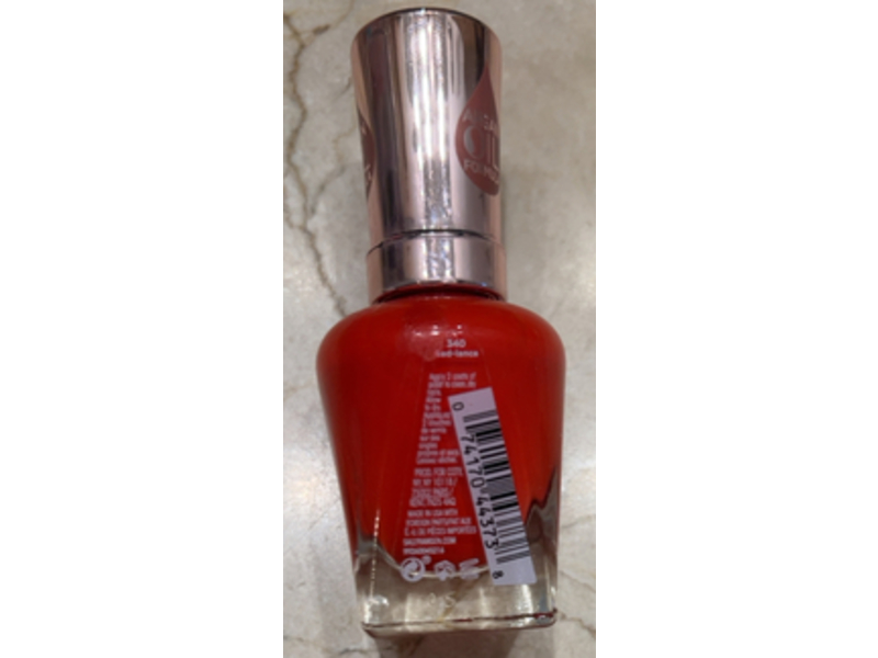 Sally Hansen Color Therapy Nail Polish, Red-Iance, 0.5 fl oz/14.7 mL
