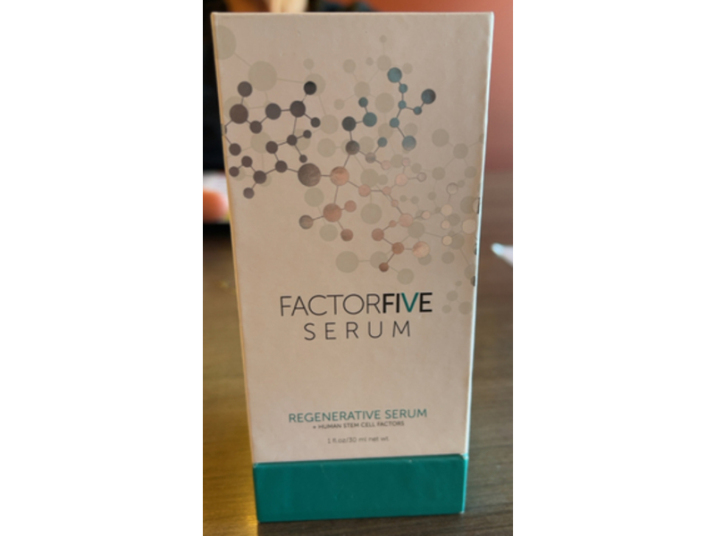 Factorfive Regenerative Serum + Human Stem Cell Factors, 1 fl oz/30 mL
