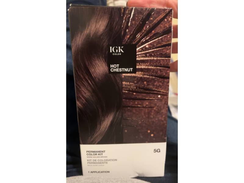 IGK Permanent Color Kit, 5G Hot Chestnut, 1 Application