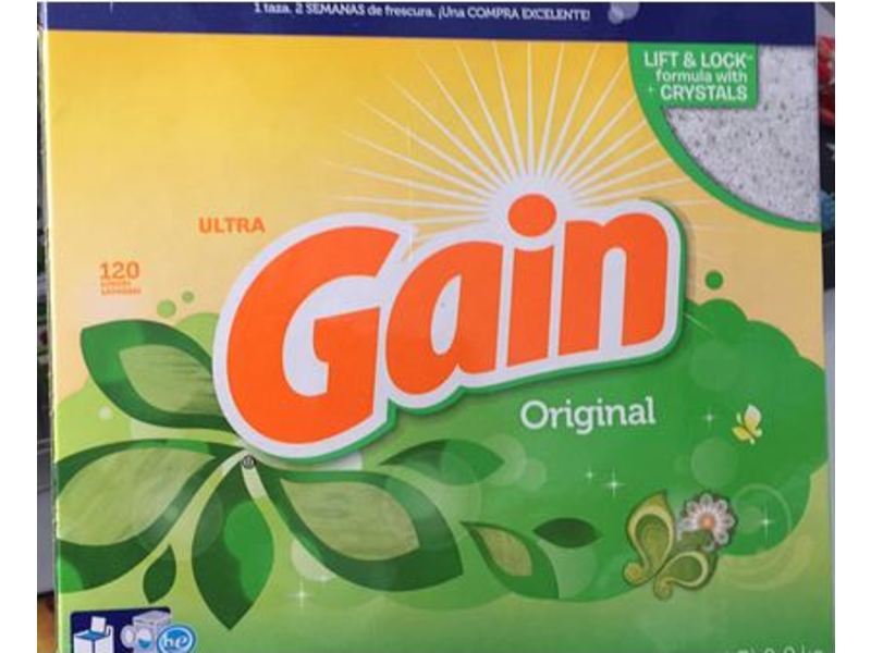Gain Ultra Laundry Detergent, Original, 120 Loads, 137 oz/3.9 kg