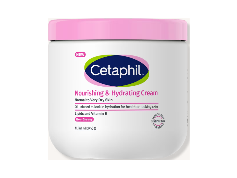 Cetaphil Nourishing & Hydrating Cream, Lipids And Vitamin E, 16 oz./453 g