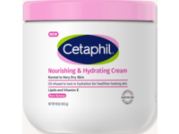 Cetaphil Nourishing & Hydrating Cream, Lipids And Vitamin E, 16 oz./453 g - thumbnail 1