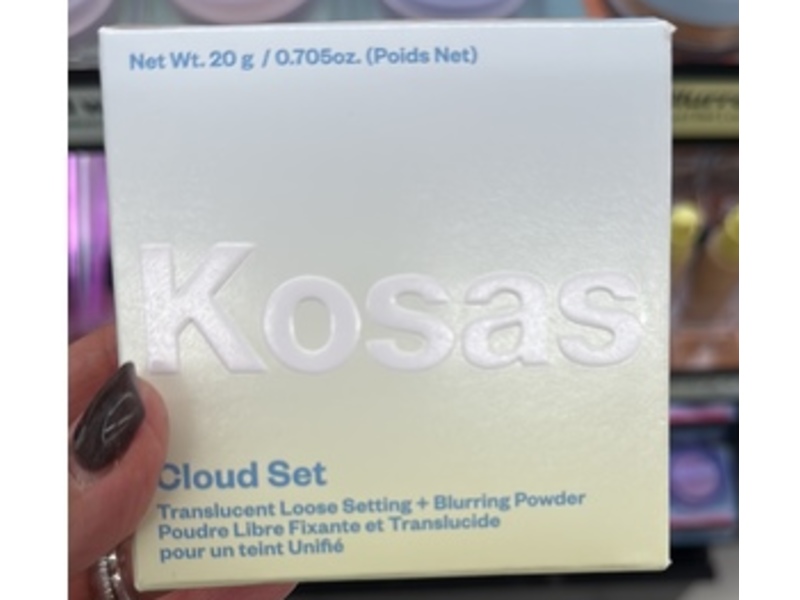 Kosas Cloud Set Transulcent Loose Setting + Blurring Powder, Ultra Sheer Yellow, 0.705 oz/20 g