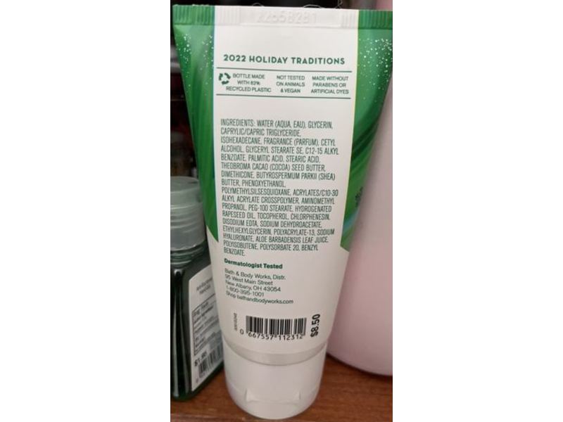 Bath & Body Works Vanilla Bean Noel Body Cream, Shea utter + Hyaluronic Acid, 2.5 oz/70 g