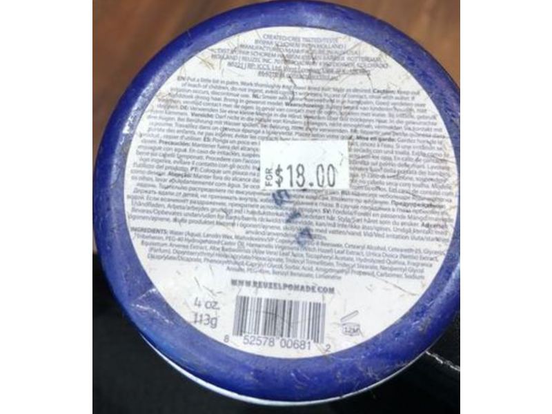 Reuzel Fiber Pomade, 4 oz/113 g