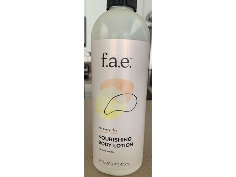 Thrive Market F.a.e Nourishing Body Lotion, Coconut Vanilla,16 fl oz/473 mL