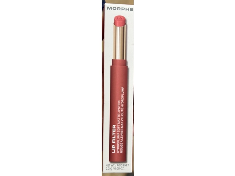 Morphe Lip Filter Hydroplump Soft Matte Lipstick, Dearest, 0.08 fl oz/2.3 g