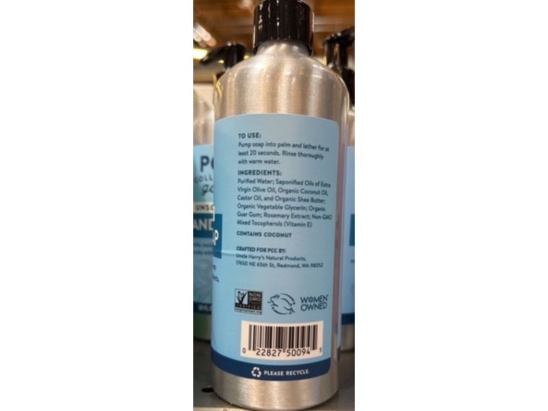 PCC Collective Hand Soap, Unscented, 10 fl oz/296 mL