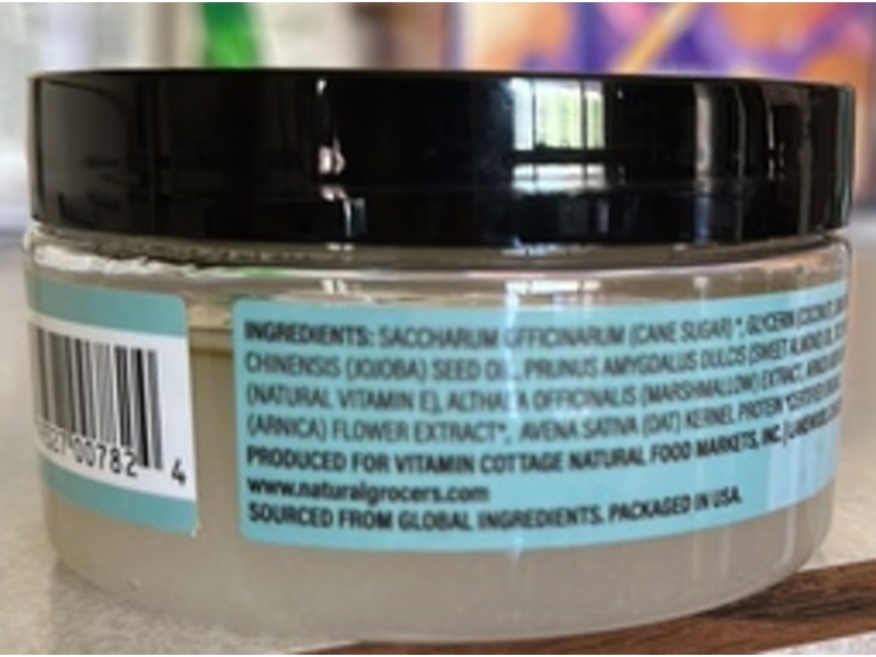 Natural Grocers Delicate Sugar Scrub, Unscented, 8 fl oz