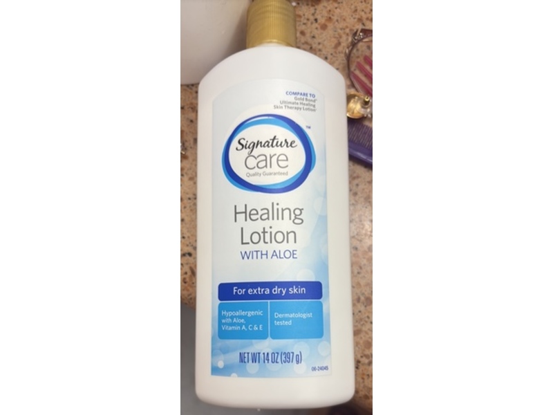 Signature Care Healing Lotion, Aloe + Vitamin A, C & E, 14 oz/397 g