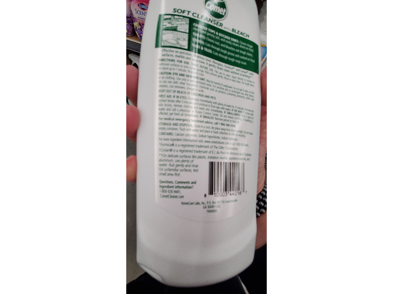 Comet Soft Cleanser Bleach, 24 oz/680 g