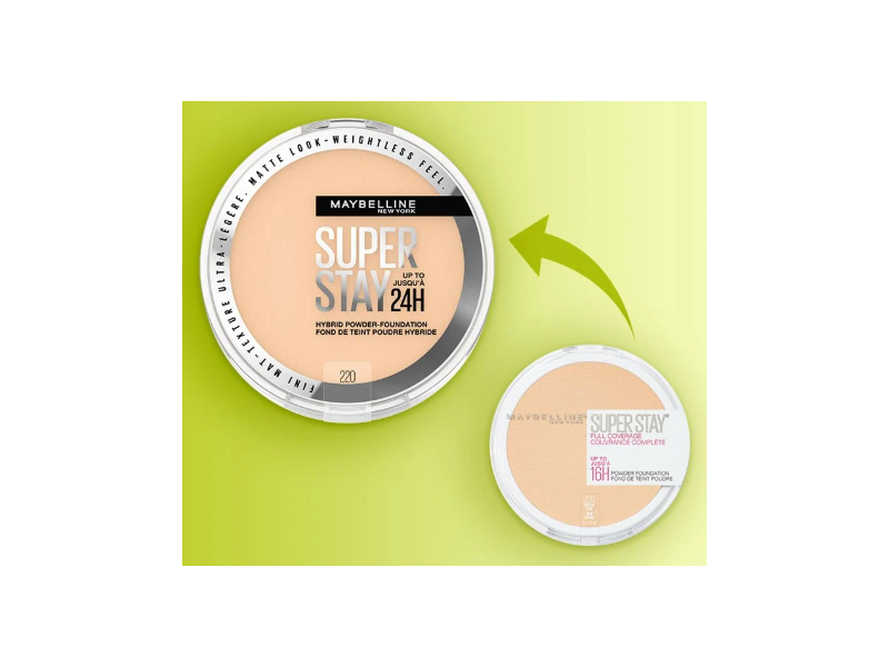 Maybelline New York Super Stay Hybrid Powder Foundation, 355 Coconut, 0.21 oz/6 g