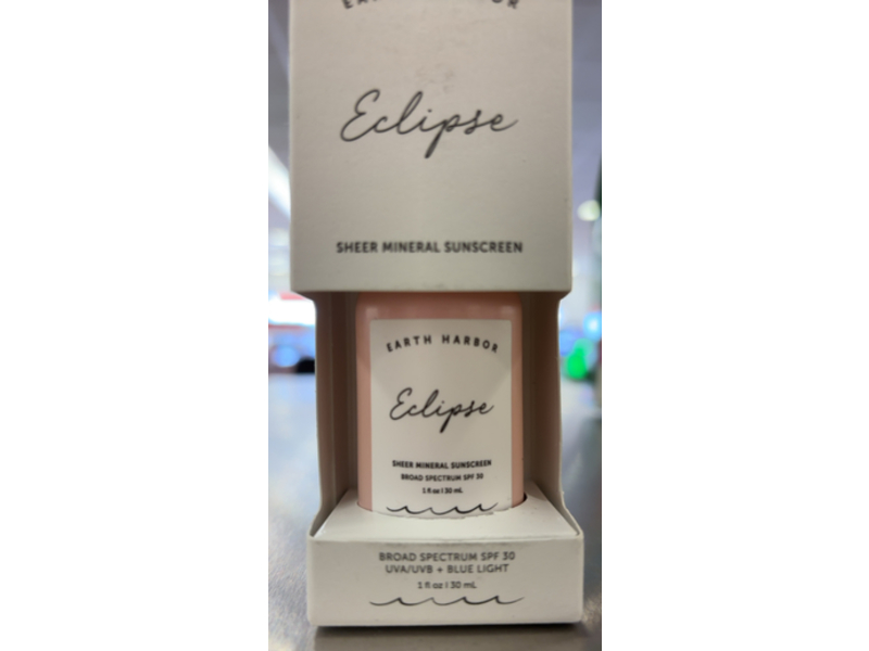 Earth Harbor Eclipse Sheer Mineral Sunscreen, SPF 30, 1 fl oz/30 mL