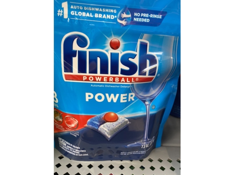 Finish Powerball Power Dishwasher Detergent, 7.3 oz, 32 count
