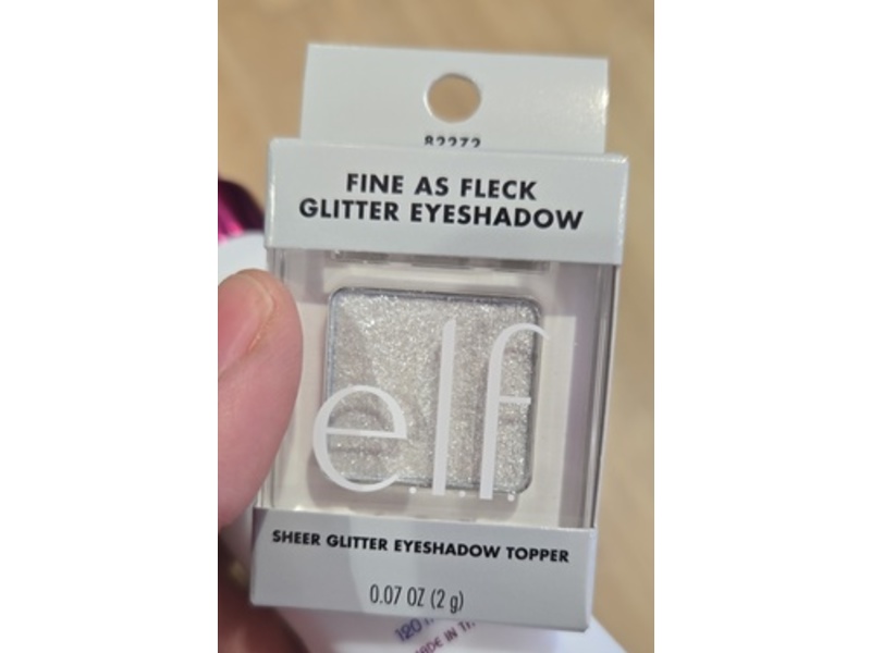 e.l.f. Fine As Fleck Glitter Eyeshadow, Certified Platinum, 0.07 oz/2 g