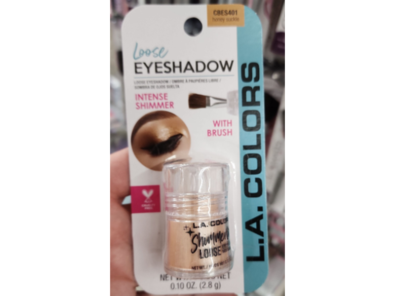 L.A. Colors Shimmering Loose Eyeshadow, Honey Suckle, 0.10 oz/2.8 g