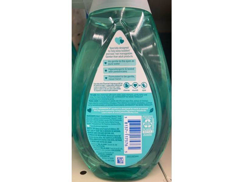 Johnson's No More Tangles Shampoo, 13.6 fl oz/400 mL, Pack Of 3